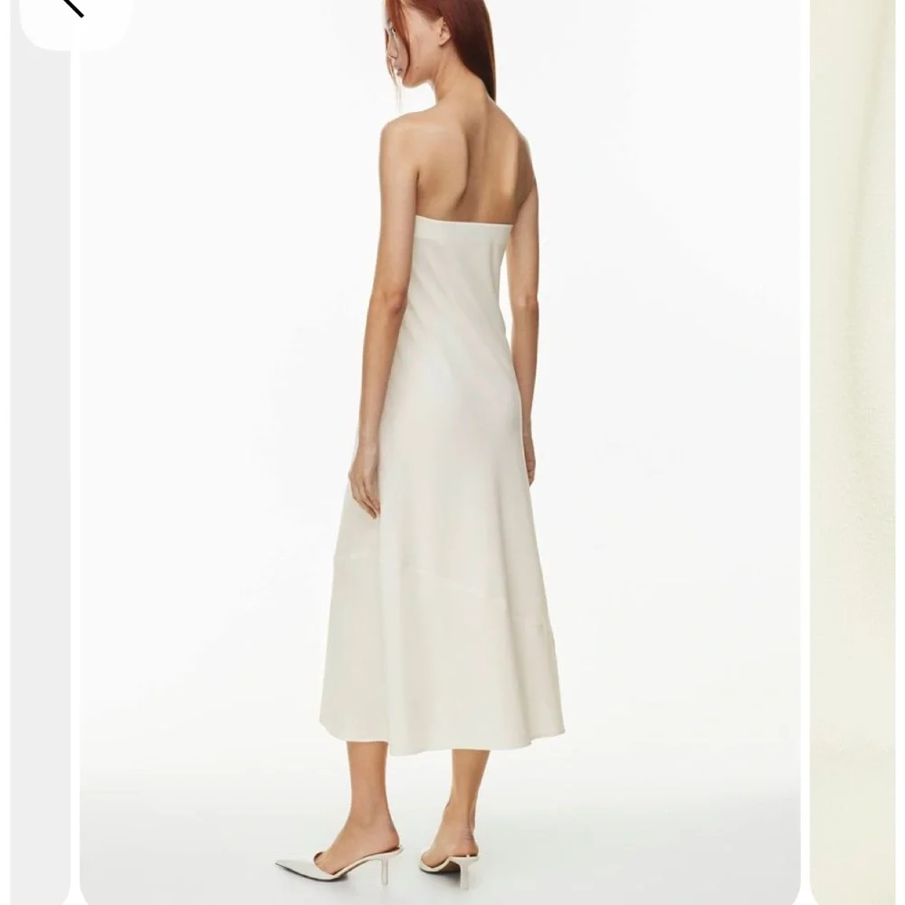 NWT Aritzia Babaton Resolution Cream Strapless Dress new - Picture 3 of 7